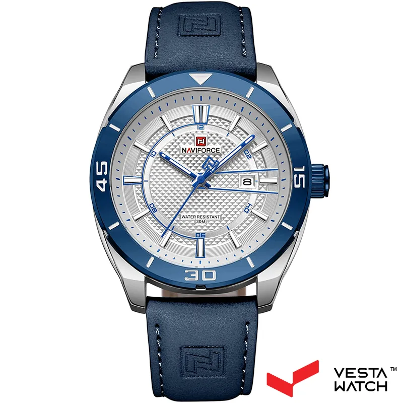 ساعت مچی مردانه نیوی فورس NAVI FORCE مدل NF9209 S/W/BE
