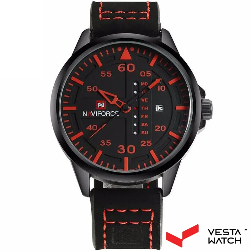 ساعت مچی مردانه نیوی فورس NAVI FORCE مدل NF9074 B/R/B