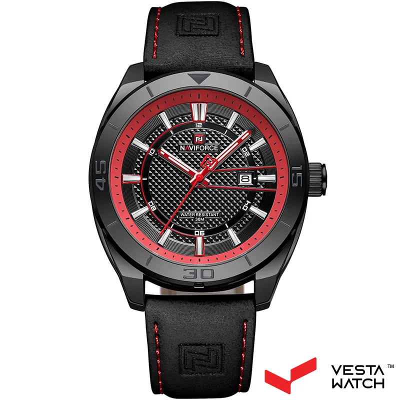 ساعت مچی مردانه نیوی فورس NAVI FORCE مدل NF9209 B/R/B