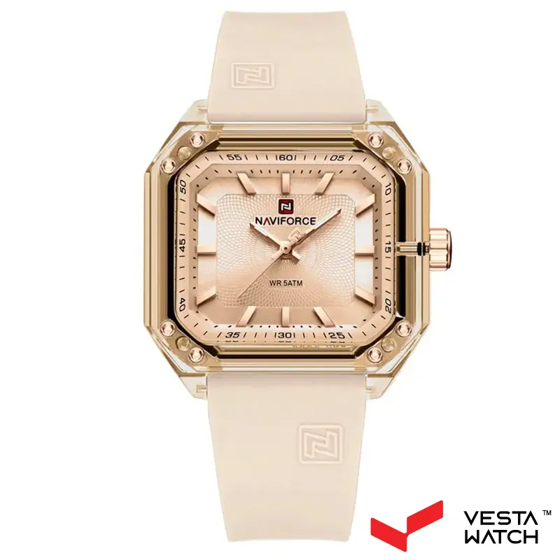 ساعت مچی زنانه نیوی فورس NAVI FORCE مدل NF7106 BG/BG/BG