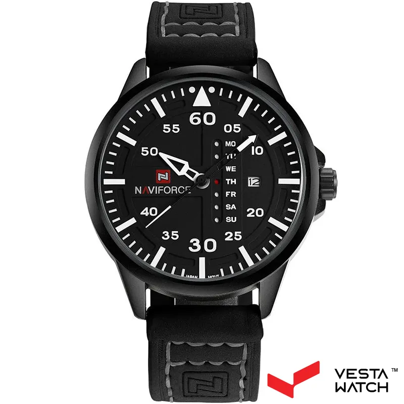 ساعت مچی مردانه نیوی فورس NAVI FORCE مدل NF9074 B/GY/B