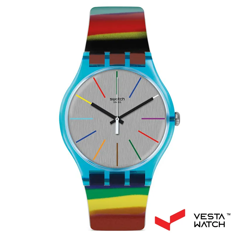 ساعت مچی مردانه و زنانه سواچ SWATCH مدل SUOS106