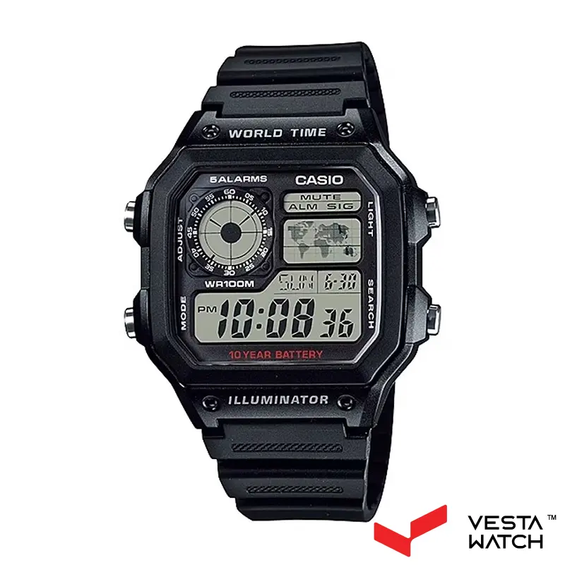 ساعت مچی مردانه کاسیو CASIO مدل AE-1200WH-1A