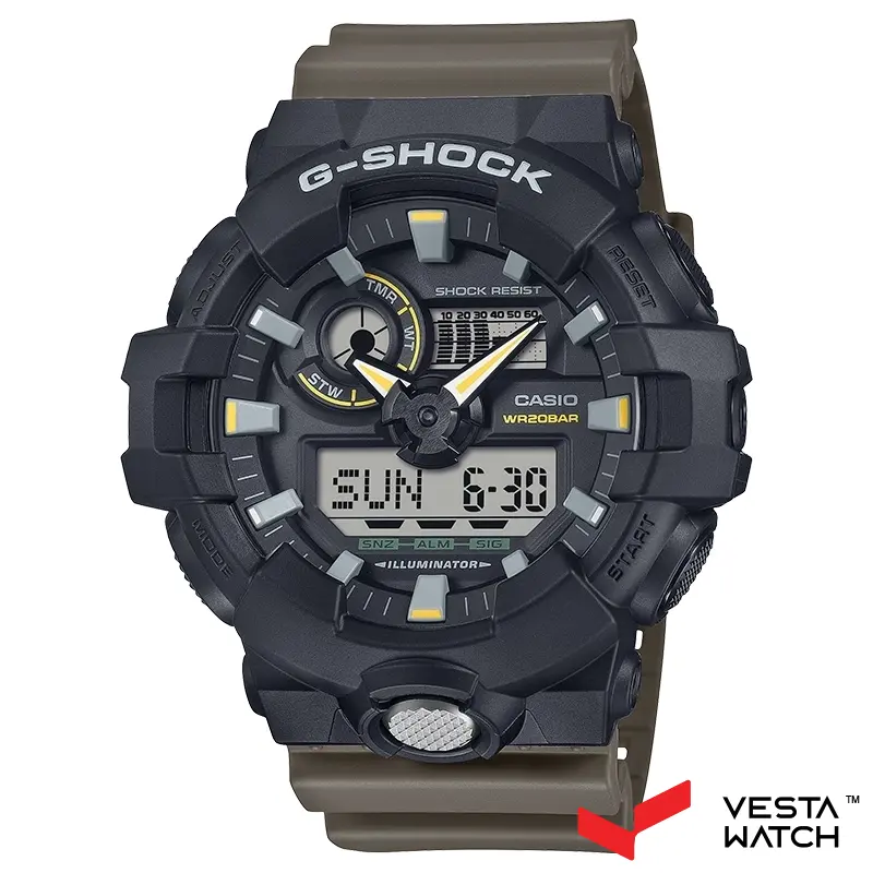 ساعت مچی مردانه کاسیو جی‌شاک CASIO G-SHOCK مدل GA-710TU-1A3DR