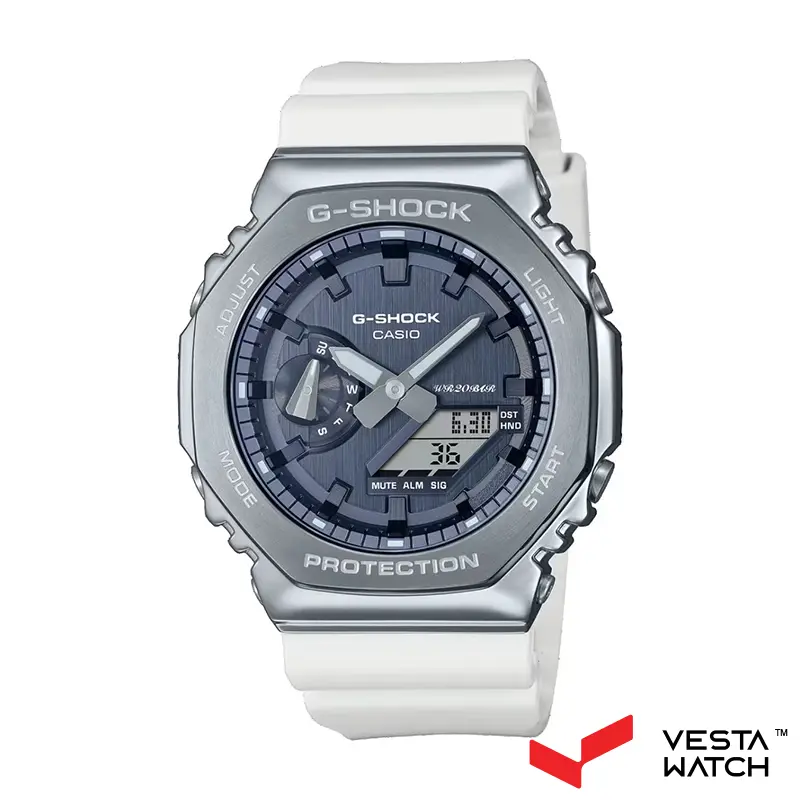 ساعت مچی مردانه و زنانه کاسیو جی‌شاک CASIO G-SHOCK مدل GM-2100WS-7ADR