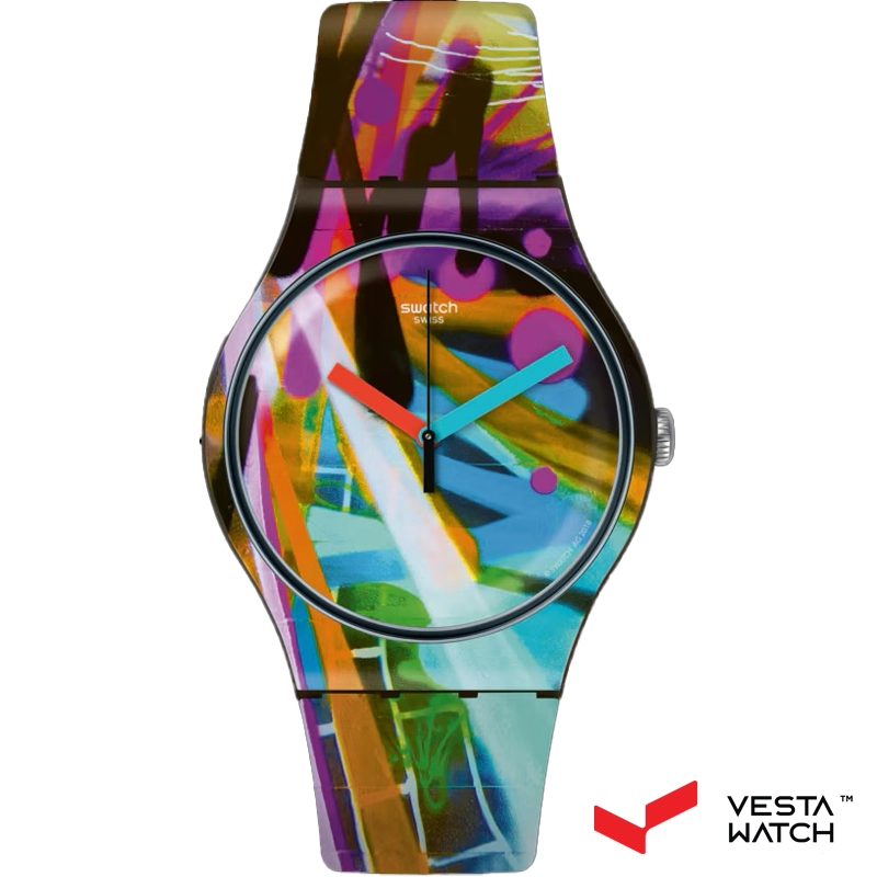 ساعت مچی مردانه و زنانه سواچ SWATCH مدل SUOB163