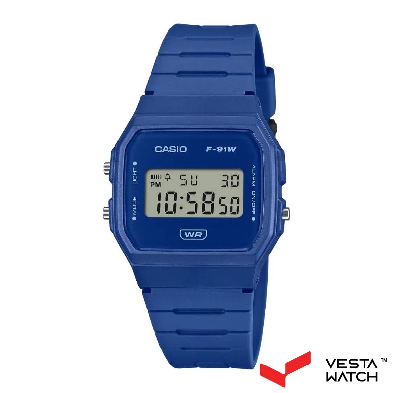 ساعت مچی مردانه و زنانه کاسیو CASIO مدل F-91WB-2A1DF