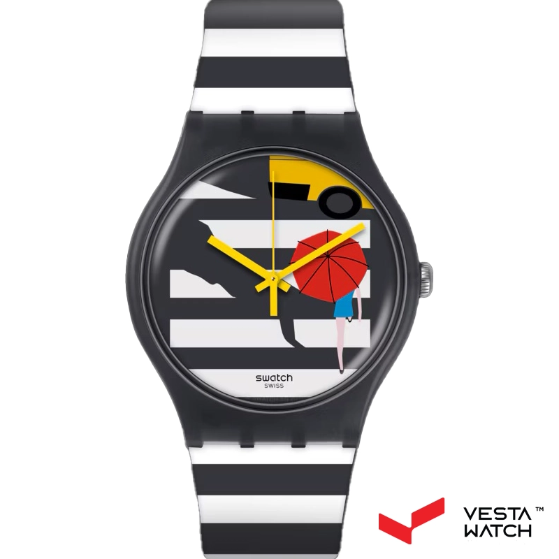 ساعت مچی مردانه و زنانه سواچ SWATCH مدل SUOM108