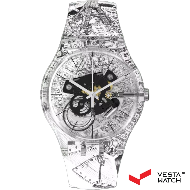 ساعت مچی مردانه و زنانه سواچ SWATCH مدل SUOK144-038