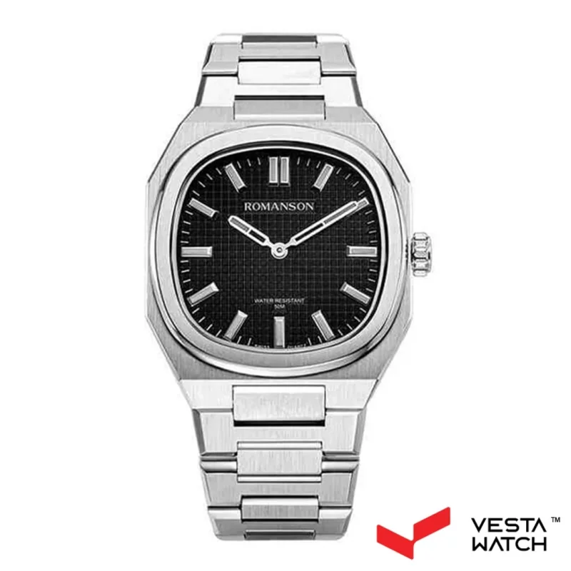 ساعت مچی مردانه رومانسون ROMANSONمدل TM4BF009MMWWA32W-BK