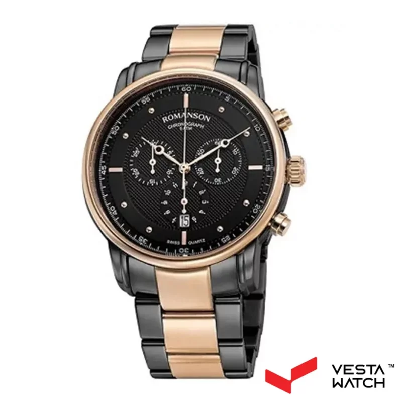ساعت مچی مردانه رومانسون ROMANSONمدل TM3BS011HMKKA36R-BK