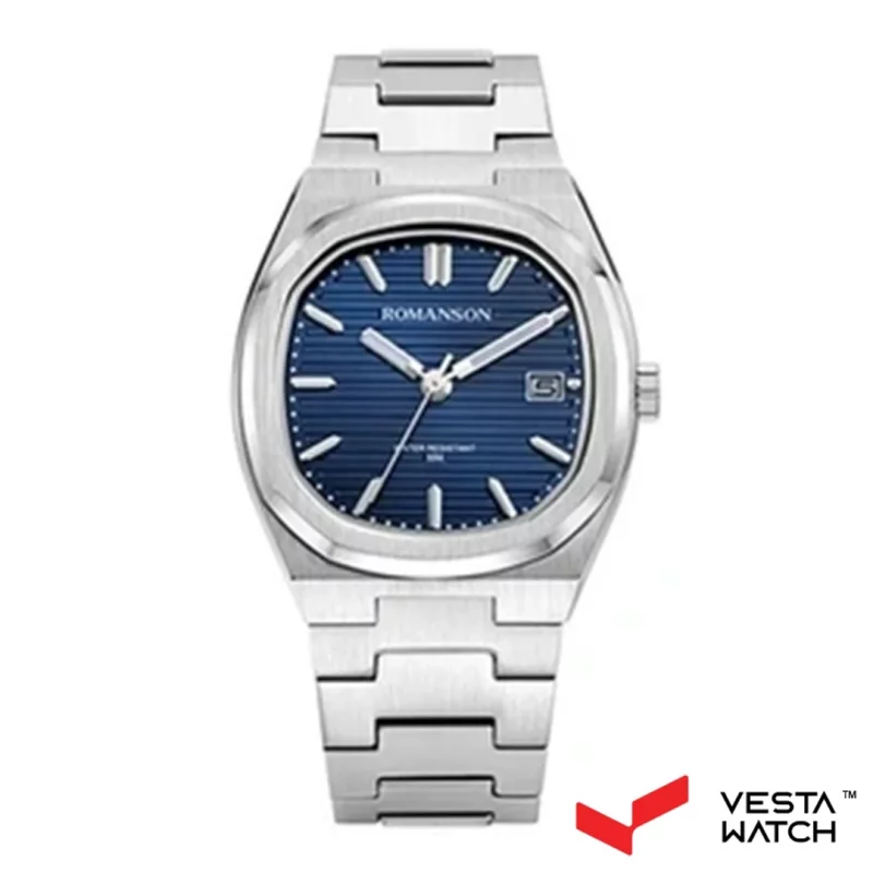 ساعت مچی مردانه رومانسون ROMANSONمدل TM3BS008MMWWAN2W-BL