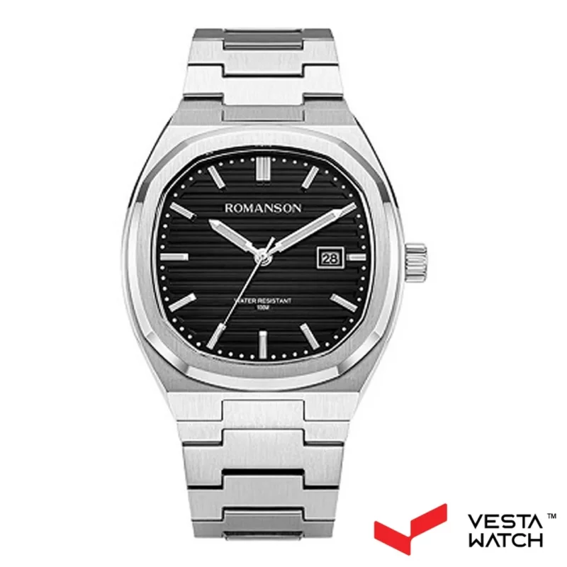 ساعت مچی مردانه رومانسون ROMANSONمدل TM3BF008MXWWA32W-BK