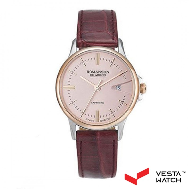 ساعت مچی زنانه رومانسون ROMANSONمدل CB5A10LYRJAER2-PINK