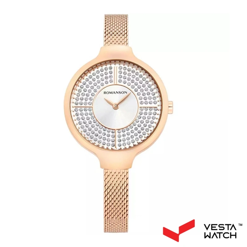 ساعت مچی زنانه رومانسون ROMANSONمدل RM0B13LLRRAS6R-W