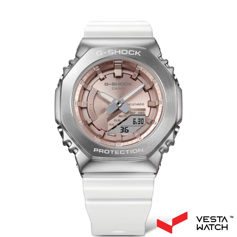 ساعت مچی زنانه کاسیو جی‌شاک CASIO G-SHOCK مدل GM-S2100WS-7ADR