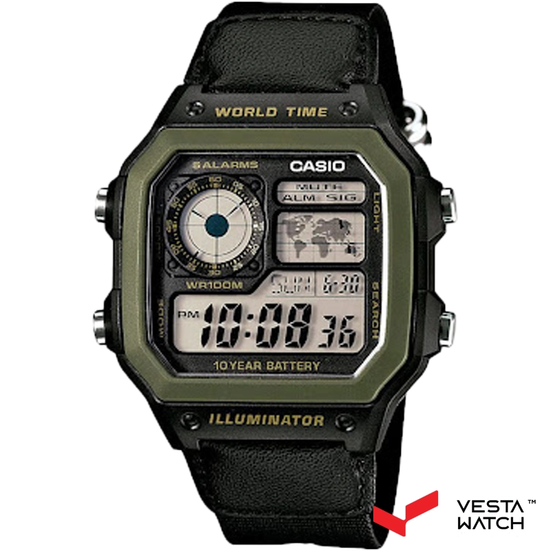 ساعت مچی مردانه کاسیو CASIO مدل AE-1200WHB-1BVDF
