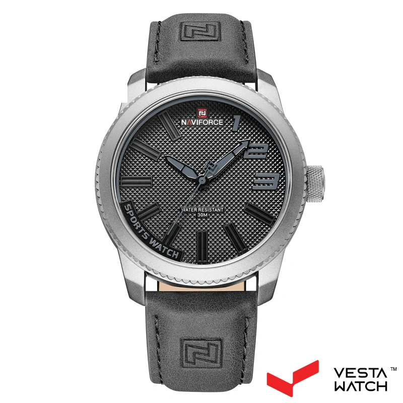 ساعت مچی مردانه نیوی فورس NAVI FORCE مدل NF9202 S/GY/GY