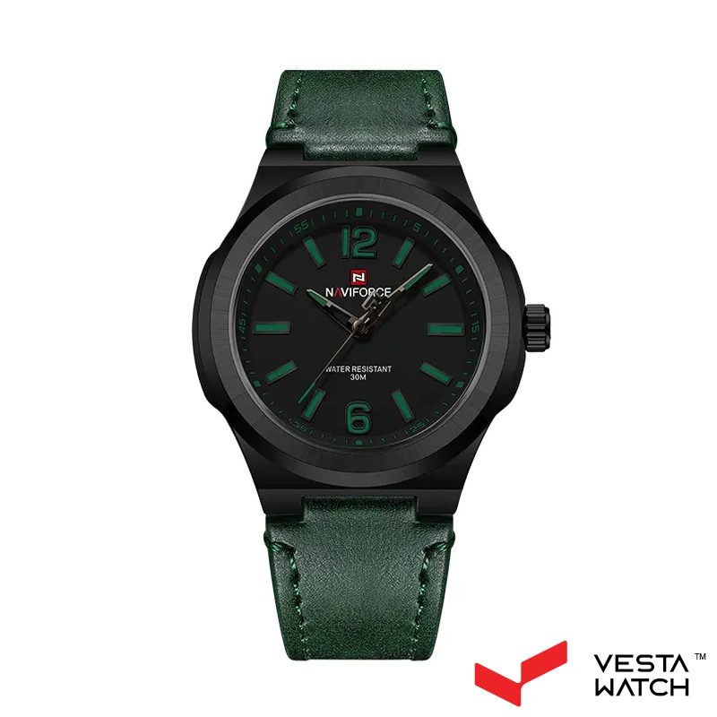 ساعت مچی مردانه نیوی فورس NAVI FORCE مدل NF9233 B/GN/GN