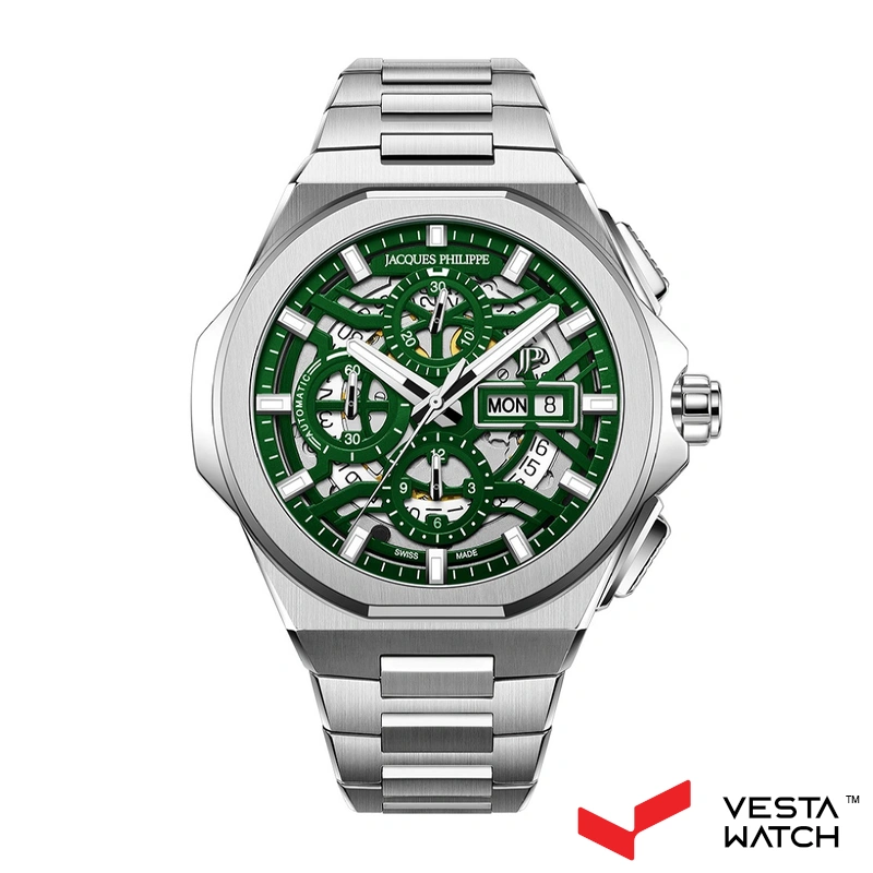 ساعت مچی مردانه ژاک فیلیپ JACQUES PHILIPPE مدل JPAGC6413X6GRN