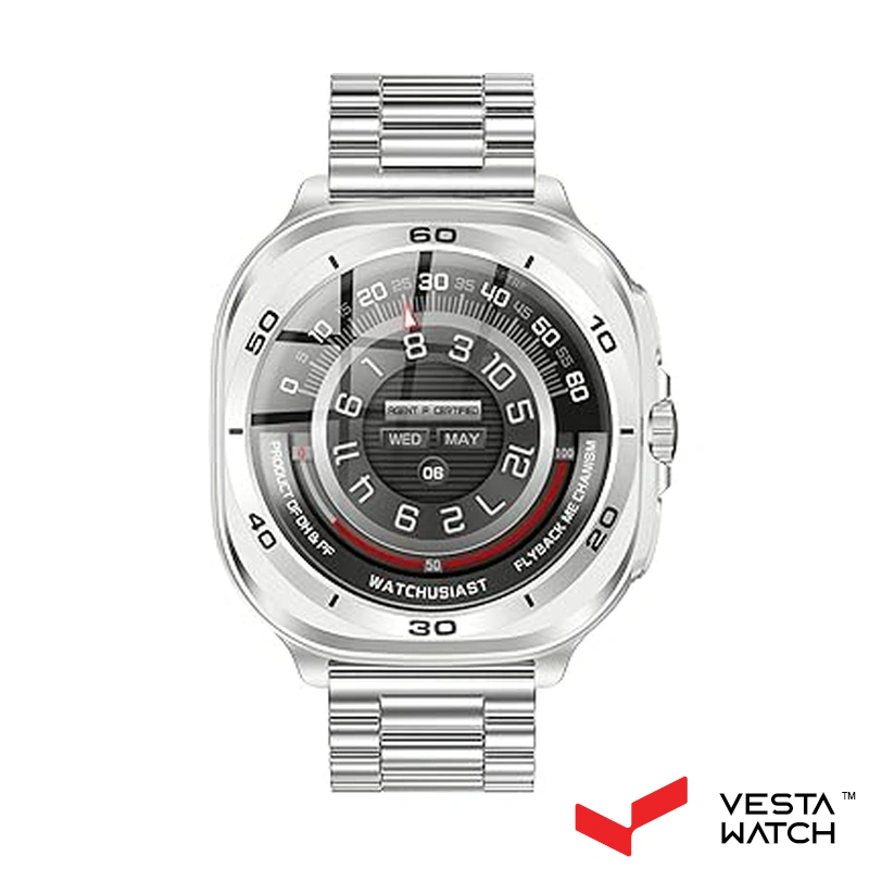 ساعت مچی هوشمند سوئیس میلیتاری SWISS MILITARY مدل  SM-WCH-DOM7-SILF-SILSTL