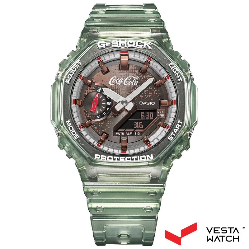 ساعت مچی مردانه کاسیو جیشاک کوکاکولا CASIO G-SHOCK COCA COLA مدل GA-2100CC-3ADR
