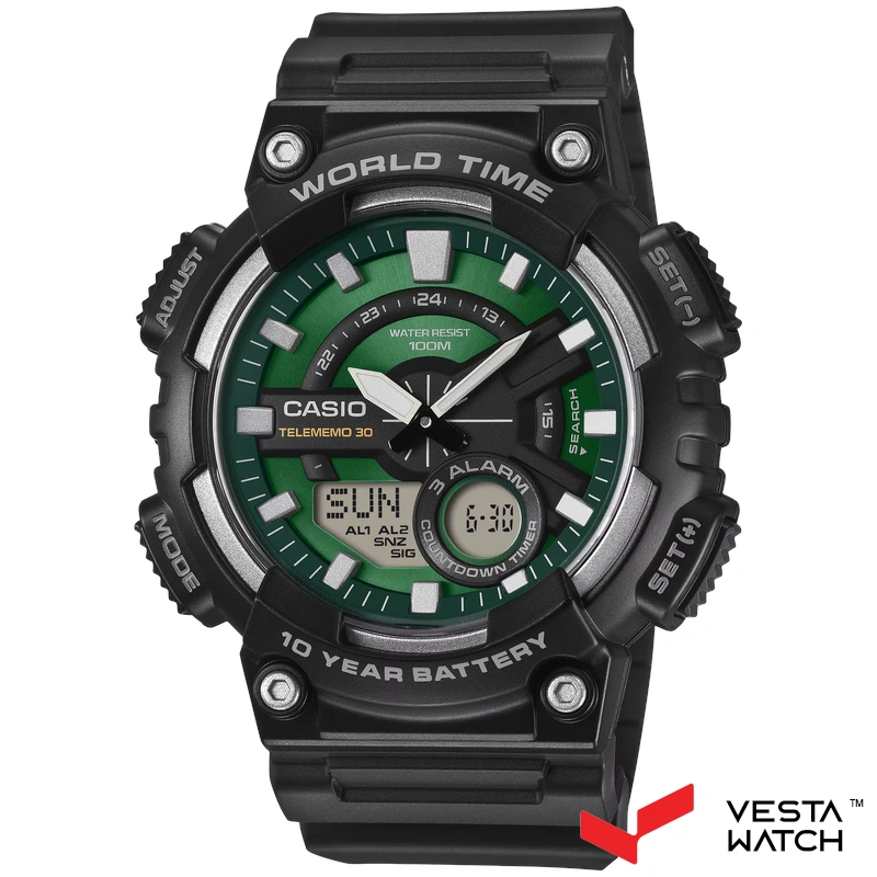 ساعت مچی مردانه کاسیو CASIO مدل AEQ-110W-3A2