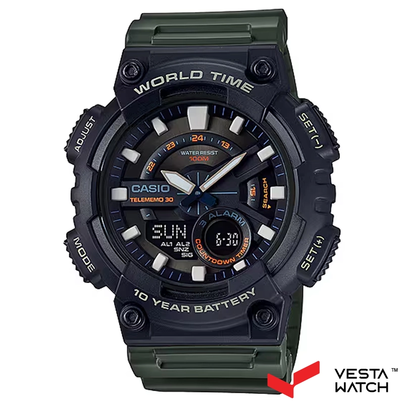 ساعت مچی مردانه کاسیو CASIO مدل AEQ-110W-3AVDF