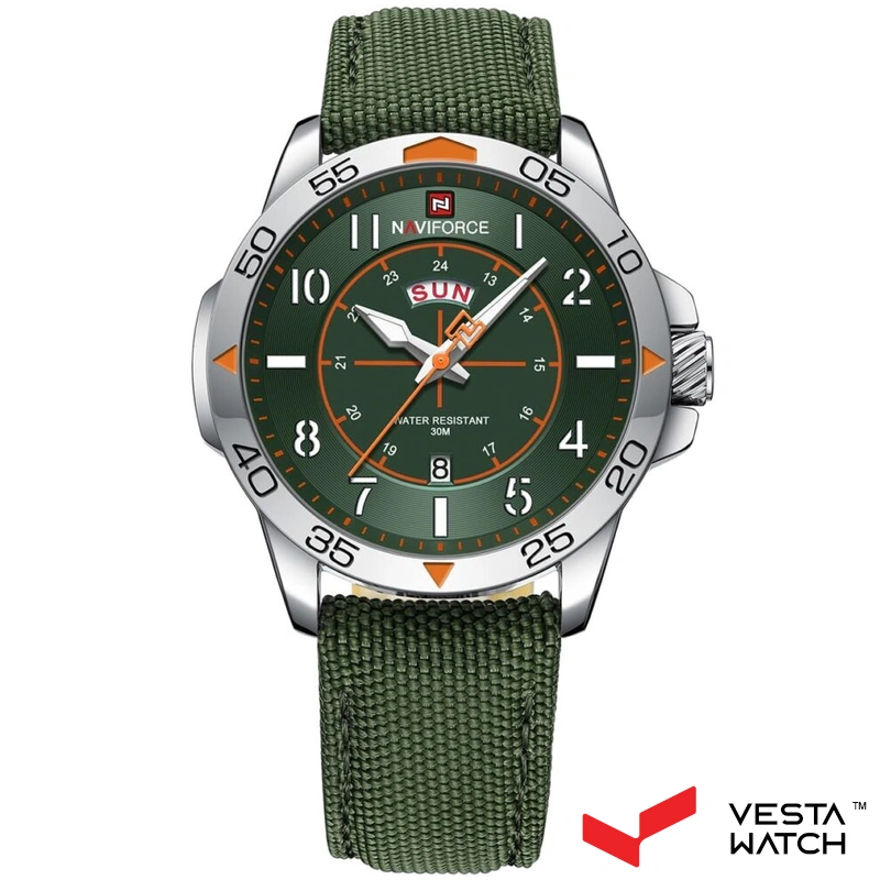 ساعت مچی مردانه نیوی فورس NAVIFORCE مدل NF9204N S/GN/GN