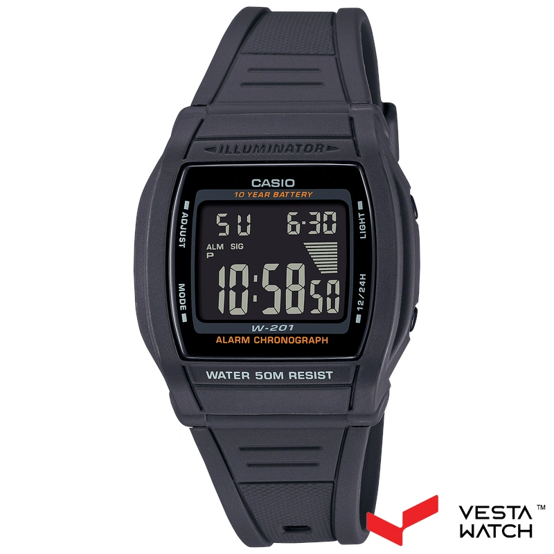 ساعت مچی مردانه کاسیو CASIO مدل W-201-1B