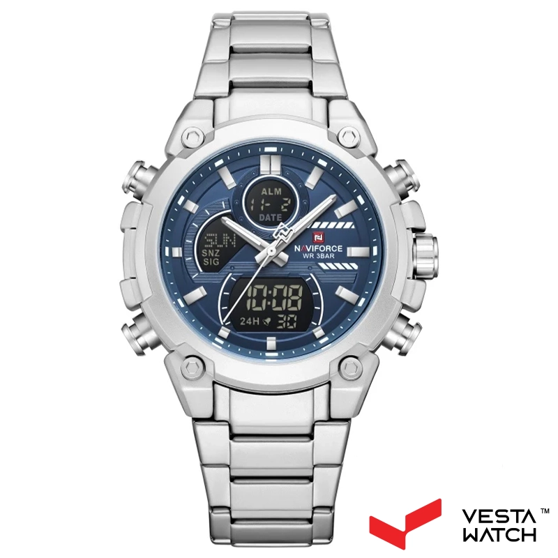 ساعت مچی مردانه نیوی فورس NAVIFORCE مدل NF9278 S/BE/W
