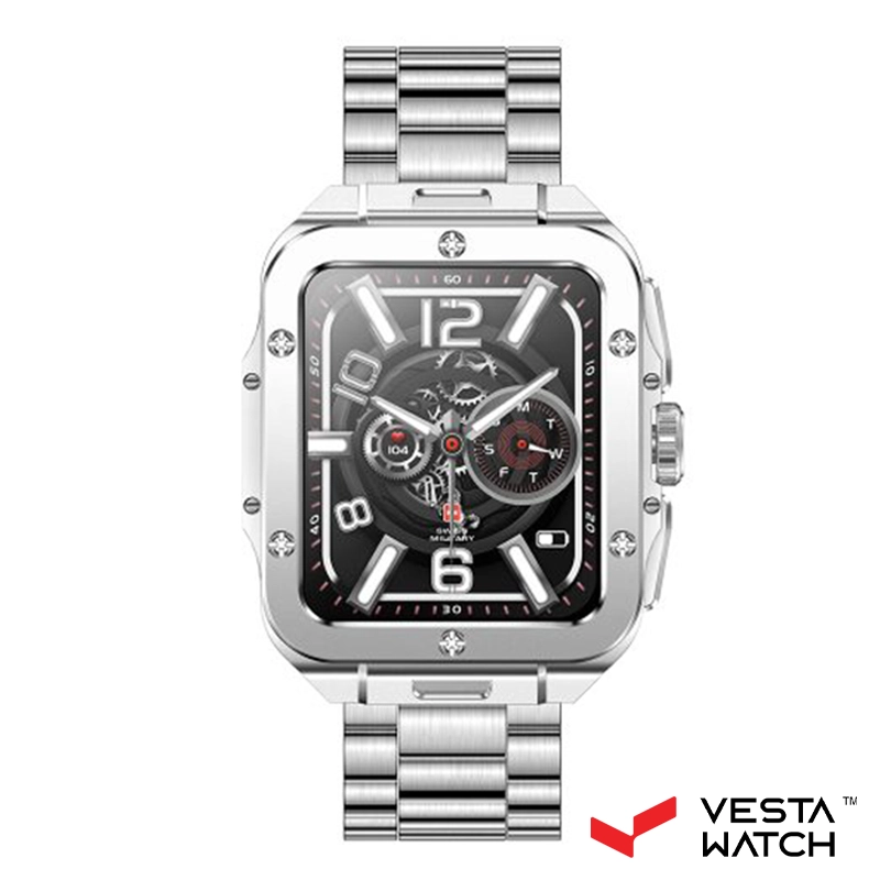 ساعت مچی هوشمند سوئیس میلیتاری SWISS MILITARY مدل  SM-ALPS2-SLFRAME/SLSTEELST