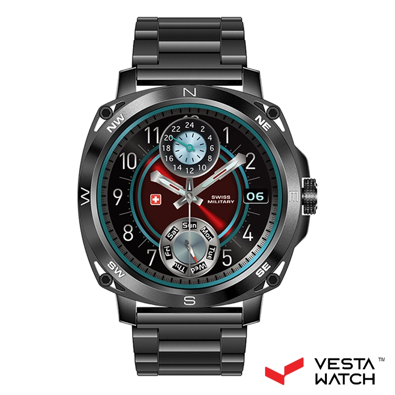 ساعت مچی هوشمند سوئیس میلیتاری SWISS MILITARY مدل DOM4-GUNF-GUNSSTLS