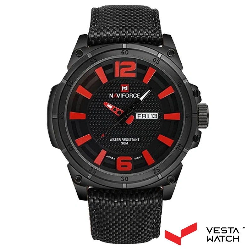 ساعت مچی مردانه نیوی فورس NAVIFORCE مدل NF9066 B/R/B