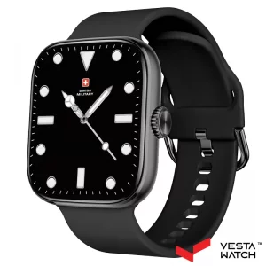 ساعت مچی هوشمند سوئیس میلیتاری SWISS MILITARY مدل SM-WCH-ALPS4-BLKF-BLKSS