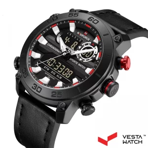 ساعت مچی مردانه نیوی فورس NAVI FORCE مدل NF9235 B/W/B