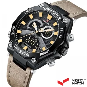 ساعت مچی مردانه نیوی فورس NAVI FORCE مدل NF 9220 B/Y/BN