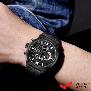 ساعت مچی مردانه نیوی فورس NAVI FORCE مدل NF9068-B/W/B