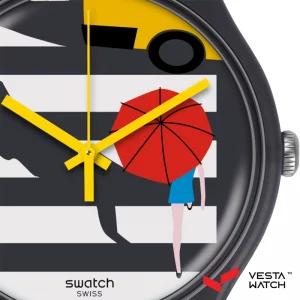 ساعت مچی مردانه و زنانه سواچ   SWATCH  مدل SUOM108