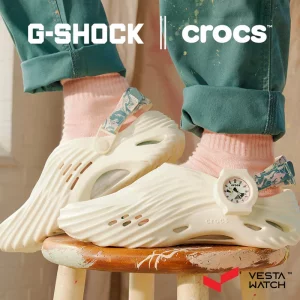 ساعت مچی مردانه و زنانه کاسیو جی‌شاک  همراه کراکس  CASIO G-SHOCK Crocs Echo Wave Bundle مدل GA2100CROCS25-7 p