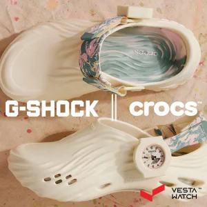 ساعت مچی مردانه و زنانه کاسیو جی‌شاک  همراه کراکس  CASIO G-SHOCK Crocs Echo Wave Bundle مدل GA2100CROCS25-7 p