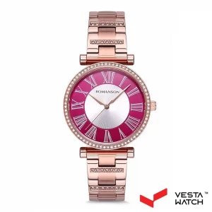 ساعت مچی زنانه رومانسون ROMANSONمدل RM9A13TLRRAPNR-WINE