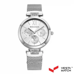 ساعت مچی زنانه رومانسون ROMANSONمدل RM8A50FLWWAS2W