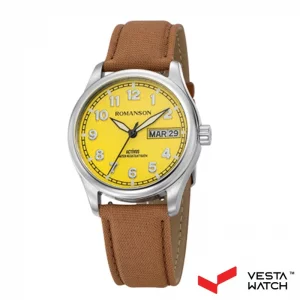 ساعت مچی مردانه رومانسون ROMANSONمدل AL4BS015FMTWAY2B-YELLOW