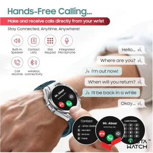 ساعت مچی هوشمند سوئیس میلیتاری SWISS MILITARY مدل  SM-WCH-DOM6-SILF-GRNSS