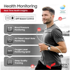 ساعت مچی هوشمند سوئیس میلیتاری SWISS MILITARY مدل  SM-WCH-DOM6-BLKF-GUNMS