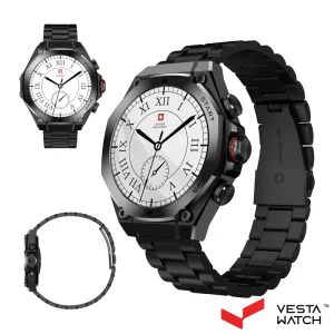 ساعت مچی هوشمند سوئیس میلیتاری SWISS MILITARY مدل  SM-WCH-DOM6-BLKF-GUNMS