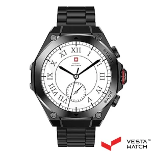 ساعت مچی هوشمند سوئیس میلیتاری SWISS MILITARY مدل  SM-WCH-DOM6-BLKF-GUNMS