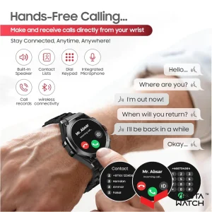 ساعت مچی هوشمند سوئیس میلیتاری SWISS MILITARY مدل  SM-WCH-DOM6-BLKF-GUNMS