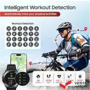 ساعت مچی هوشمند سوئیس میلیتاری SWISS MILITARY مدل  SM-WCH-DOM6-BLKF-GUNMS